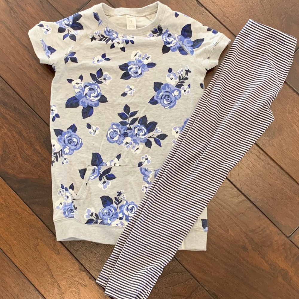 Carters 2 piece top and leggings set